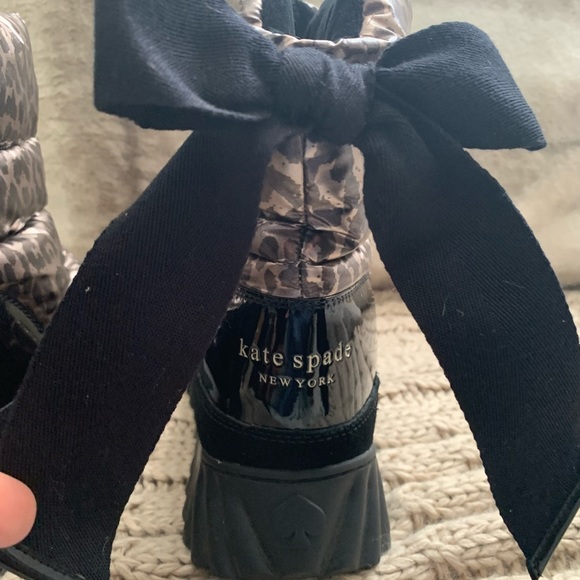 Kate Spade Frosty Leopard Print Women's Snow Boots - Picture 4 of 8